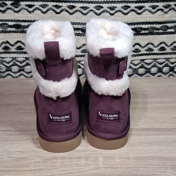 NEW UGG KOOLABURRA BARLEE MINI IN WINE - Picture 4 of 10